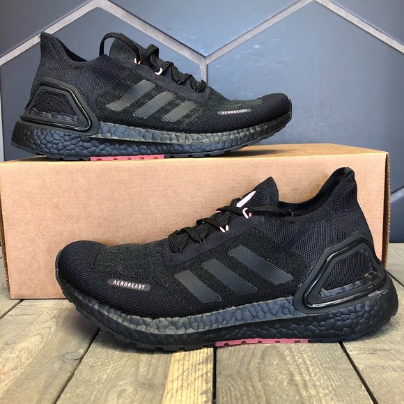 black and pink adidas sneakers